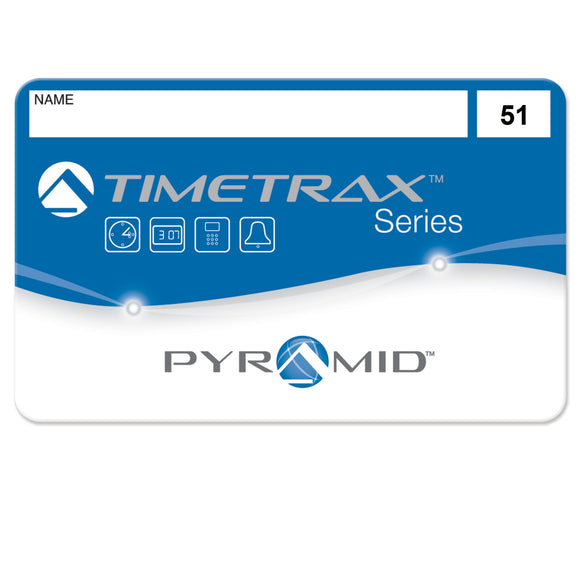 Pyramid TimeTrax41304 Swipe Cards (51-100) for TTEZ, TTEZEK, PSDLAUBKK, TTPRO, TTMOBILE, FASTTIME 8000 & 9000 Time Clock Systems, 50/Pk