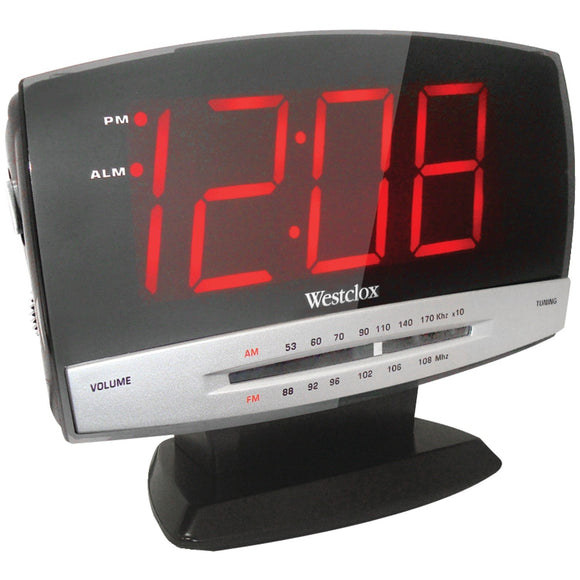 Westclox 80187 AM/FM LED Clock Radio