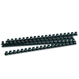 Fellowes 52326 0.5-Inch Plastic Comb Bindings, 90-Sheet Capacity, 100 Per Pack (Black)