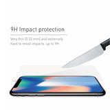 iPhone X Screen Protector, Macally Full HD Tempered Glass Screen Protector [Scratch-Resistant] for Apple iPhone X / 10 (TEMPX)
