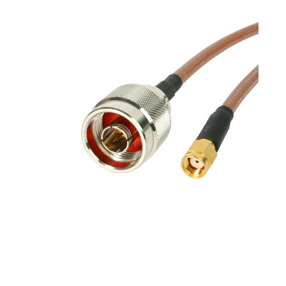 StarTech.com 1 ft N-Male to RP-SMA Wireless Antenna Adapter Cable - M/M (NRPSMA1MM)