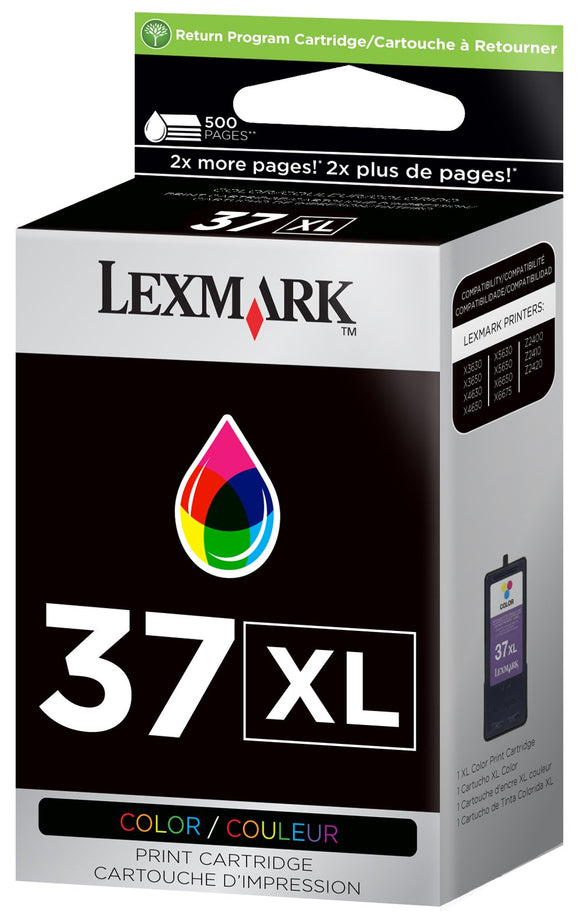 Lexmark #37XL Color Return Program Print Cartridge (18C2180)