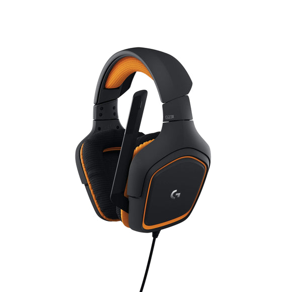 Logitech G231 Prodigy Stereo Gaming Headset with Microphone for Game Consoles, PCs, Tablets, Smartphones (981-000625)