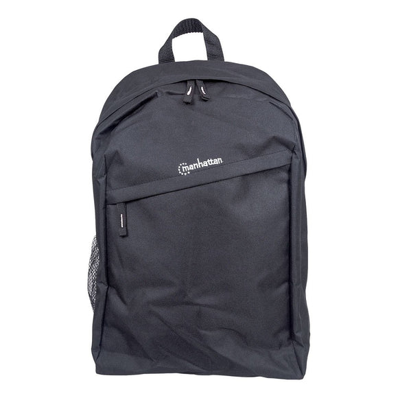 Manhattan Knappack 439831 Carrying Case (backpack) For 15.6 Notebook - Black - 600d Polyvinyl Chlo