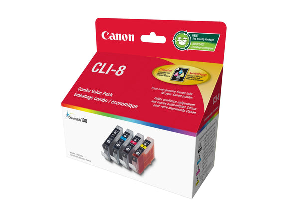 Canon Genuine CLI-8 4 - Colour Value Pack - 0620B020