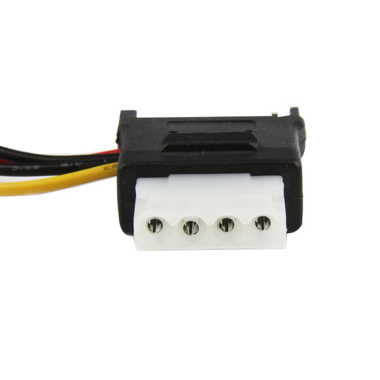 StarTech.com LP4 to SATA Power Cable Adapter with Floppy Power - Power adapter - SATA power (M) to 4 pin internal power, 4 pin mini-power connector (F) - black - LP4SATAFMD