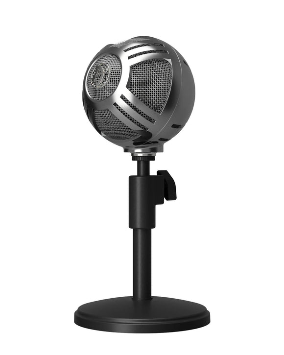 Arozzi Sfera USB Microphone for Gaming & Streaming, Chrome - PC/Mac/Linux
