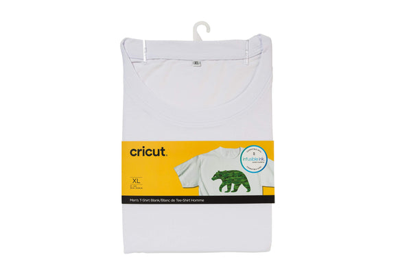 Cricut 2006815 Men's T-Shirt Blank, Crew Neck, X-Large Infusible Ink, White