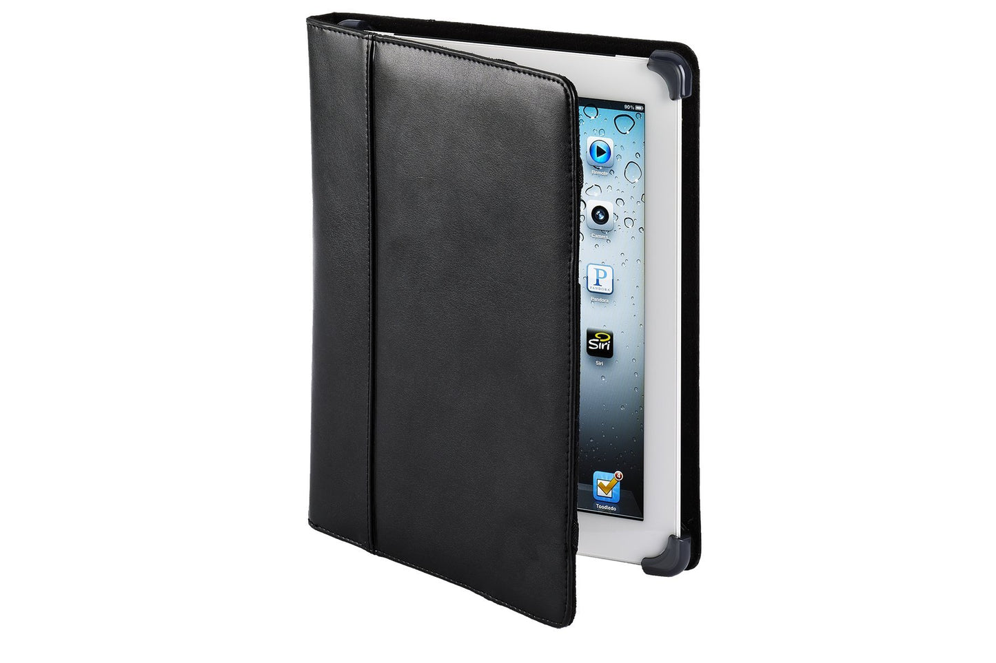 Cyber Acoustics IC-1003BK Leather Case/Cover for iPad, Black