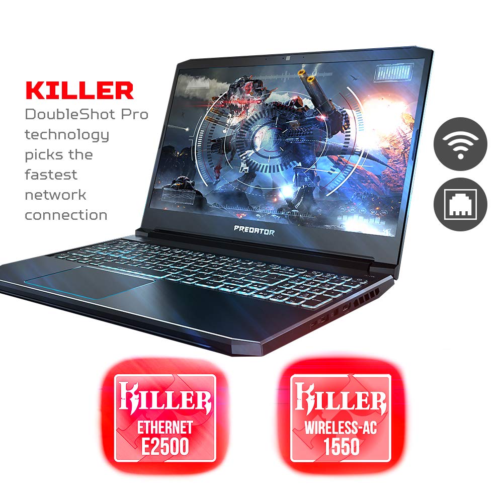 Predator Helios 300, 15.6" FHD IPS 144hz, Ci7 9750H, 16GB , 512GB SSD, RTX 2060, Windows 10 English, Black