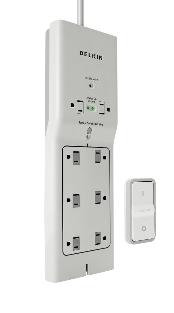 Belkin Conserve Switch Energy-Saving Surge Protector with Remote - F7C01008Q
