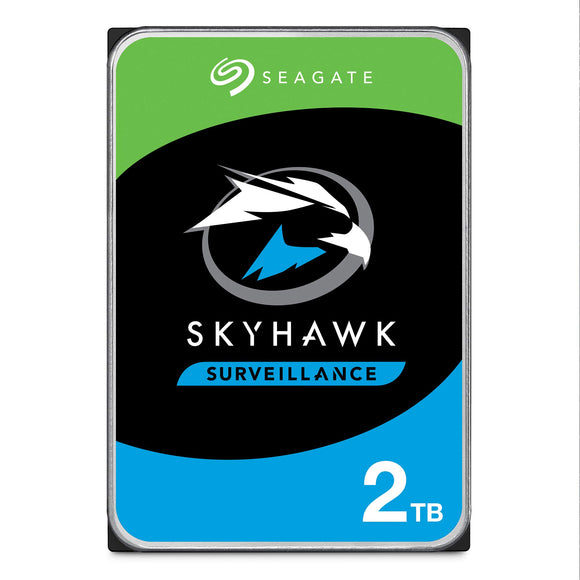 Seagate SkyHawk 2TB Surveillance Internal Hard Drive HDD - 3.5 Inch SATA 6Gb/s 64MB Cache for DVR NVR Security Camera System with Drive Health Management (ST2000VX008)