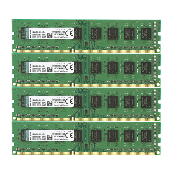 Kingston 32GB 1333MHz DDR3 Non-ECC CL9 DIMM (Kit of 4) Height 30mm