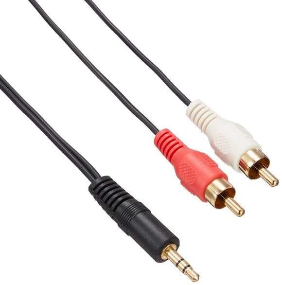 StarTech.com 3 ft Stereo Audio Cable - 3.5mm Male to 2x RCA Male - heaDPhone jack to RCA - Mini jack to RCA - 3.5mm to RCA (MU3MMRCA)