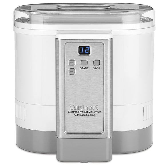 CYM-100C Cuisinart Electronic Yogurt Maker with Automatic Cooling, White