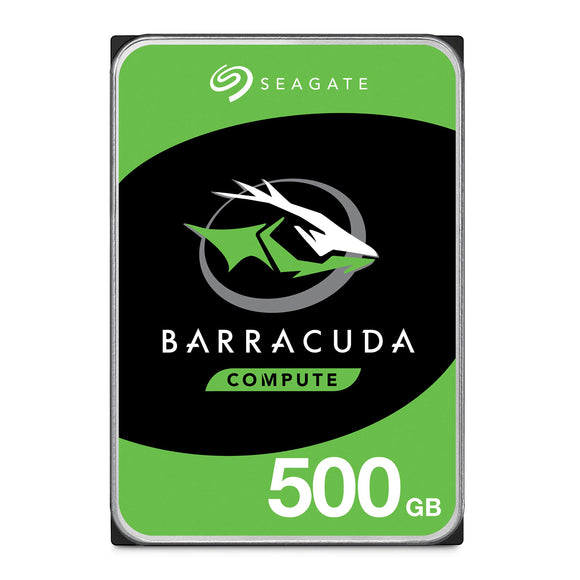 Seagate BarraCuda 500GB Internal Hard Drive HDD - 3.5 Inch SATA 6 Gb/s 7200 RPM 32MB Cache for Computer Desktop PC (ST500DM009)