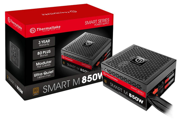 Thermaltake Smart M 850W 80+ Bronze Semi-Modular ATX 12V 2.4/EPS 12V 2.92 Power Supply SP-850MPCBUS