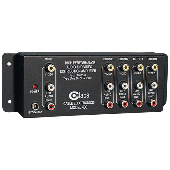 Cable Electronics Inc AV 400 Prograde Composite A/V Distribution Amplifiers, 1 input 4 output