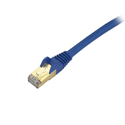 StarTech.com Cat6a Shielded Patch Cable - 20 ft - Blue - Snagless RJ45 Cable - Ethernet Cord - Cat 6a Cable - 20ft (C6ASPAT20BL)