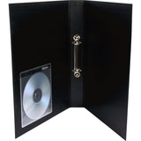 Fellowes Adhesive CD Holders -5 Pack -Sleeve -Slide Insert -Polyvinyl Chloride (PVC) -Clear -1 CD/DVD