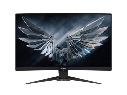GIGABYTE AORUS CV27F-SA 27" 165Hz 1080P FreeSync Gaming Monitor, Exclusive Built-in ANC, 1920x1080 FHD Display, HDR, 1ms Response time, 10-Bit IPS, 95% DCI-P3 with 1X Display Port 1.2, 2X HDMI 2.0