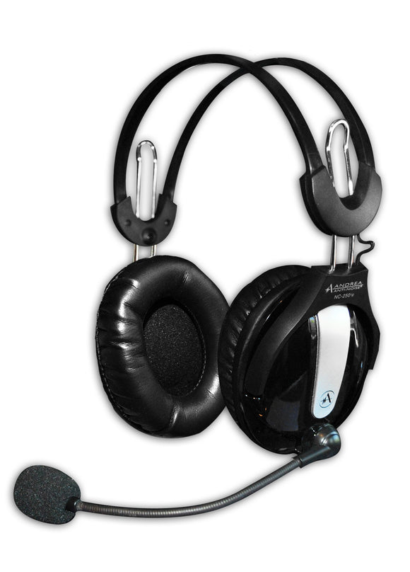 Nc-250 Stereo Computer Headset With Noise Canceling Microphone, Volume Control,