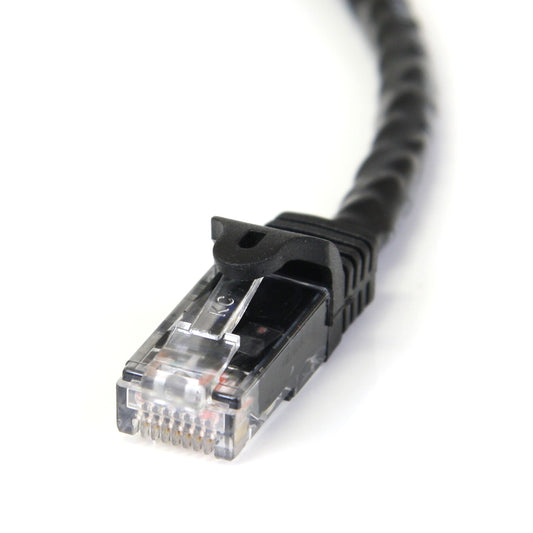 StarTech.com 3 ft. (0.9 m) Cat6 Cable - Power Over Ethernet - Snagless - Black - Ethernet Network Cable (N6PATCH3BK)