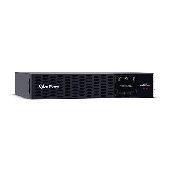 Cyber Power CA PR3000RT2UN Smart App Sinewave UPS System, 3000VA/3000W, 9 Outlets, 2U Rack/Tower, Rmcard205 Pre-Installed