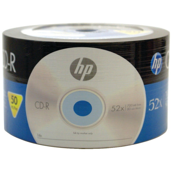 Hp 52x 700MB 80-Minute CD-R Media, 50-Piece, Spindle (CR00070B)