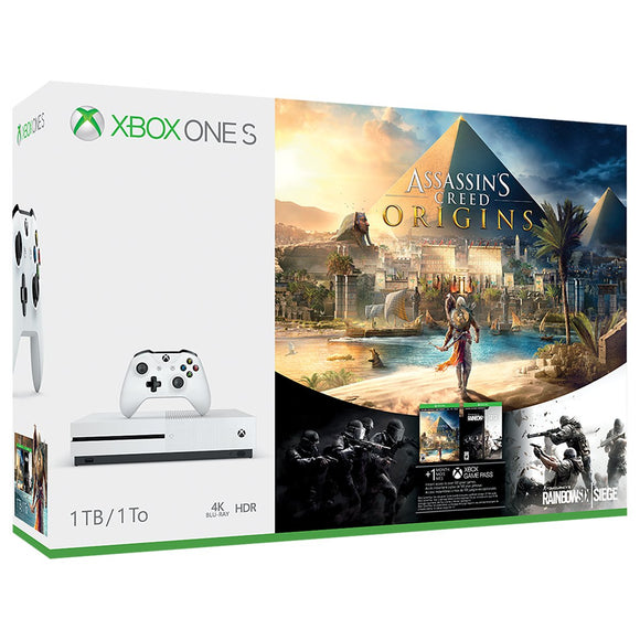 Xbox One S 1TB Console - Assassin's Creed Origins Bonus Bundle [Discontinued]