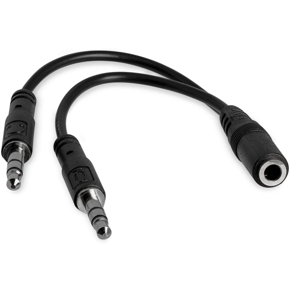 StarTech.com 3.5mm 4 Position to 2x 3 Position 3.5mm Headset Splitter Adapter - F/M - 3.5mm headset Adapter Cable (MUYHSFMM)