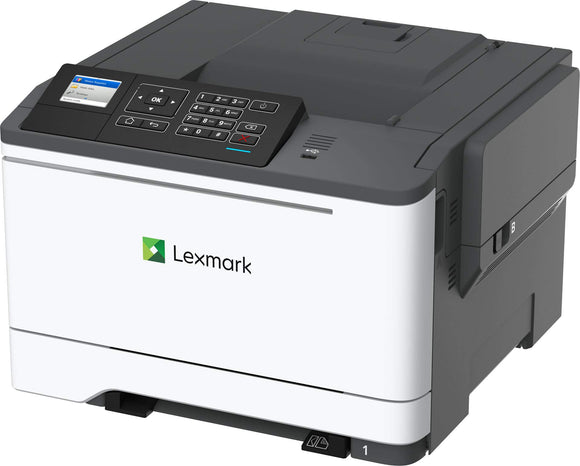 LEXMARK C2535dw Color Laser Printer with Duplex Printing, 35 Ppm, White/Gray