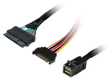 Highpoint 8643-8639-50 Cable - SFF-8643 to U.2 SFF-8639 Connector with 15-pin SATA Power Connector