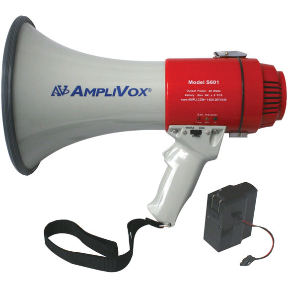 Amplivox SB601R Mity-Meg 15-Watt Megaphone with Rechargeable Battery