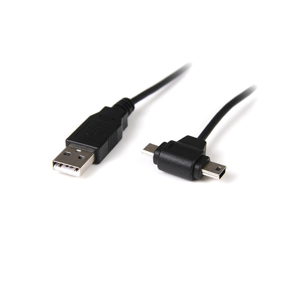 StarTech.com USBHAUBMB3 3 Feet USB to Micro USB and Mini USB Combo Cable - A to B