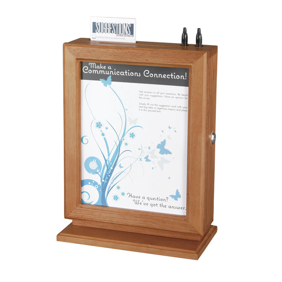 Safco Products Products Customizable Wood Suggestion Box (4236CY)