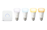 Hue Ambiance A19 Starter Kit 4 Pack (Compatible with Amazon Alexa, Apple Home Kit and Google Assistant)