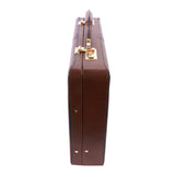 McKlein 80444 USA Reagan Leather 3.5" Attaché Briefcase Brown