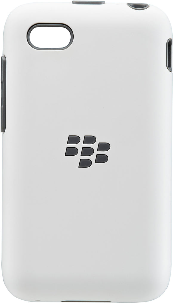 BlackBerry OEM Q5 Premium Shell, White/Granite Grey