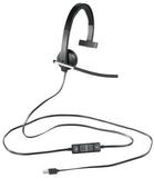 Logitech H650e USB Corded Single-Ear Headset (981-000513)