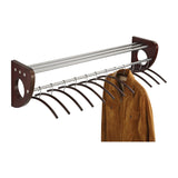Safco Products Mode 36-Inch Wood Wall Coat Rack with Hangers, Mahogany, 4212MH