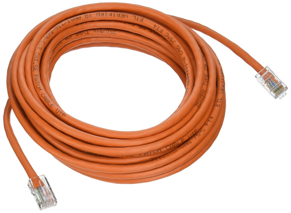 C2G 24515 Cat5e Crossover Cable - Non-Booted Unshielded Network Patch Cable, Orange (25 Feet, 7.62 Meters)
