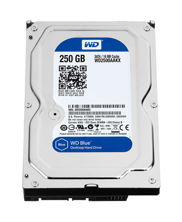 Western Digital 250 GB 3.5-Inch 7200 RPM SATA III 16 MB Cache Desktop Hard Drive WD2500AAKX (Blue)