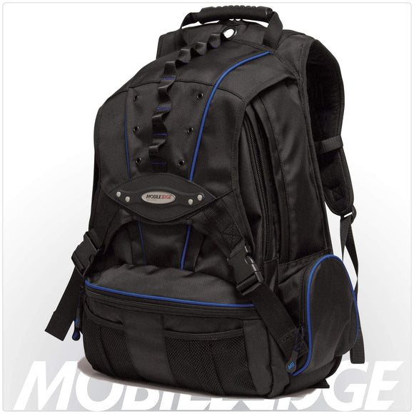 Mobile Edge MEBPP3 Premium Backpack for 17.3-Inch Laptops (Navy/Black)