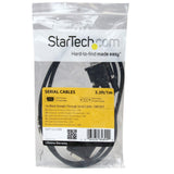 StarTech.com Straight Through DB9 RS232 Serial Extension Male to Female Cable, 1m, Balck (MXT1001MBK)