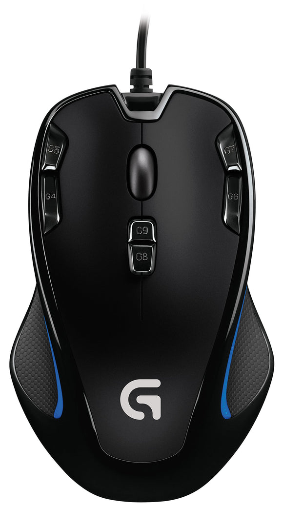 Logitech G300s Optical Ambidextrous  Gaming Mouse - 9 Programmable Buttons, Onboard Memory