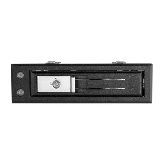 StarTech.com 5.25 to 3.5 Hard Drive Hot Swap Bay - Trayless - Lockable - Front Mount - Hard Drive Bay - Hard Drive Backplane - HDD Caddy (HSB13SATSASB)