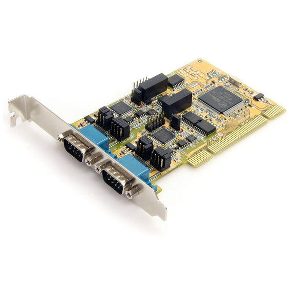 StarTech.com 2 Port RS232/422/485 PCI Serial Adapter Card w/ESD - Serial Adapter - PCI - RS-232 x 2 - Yellow - PCI2S232485I