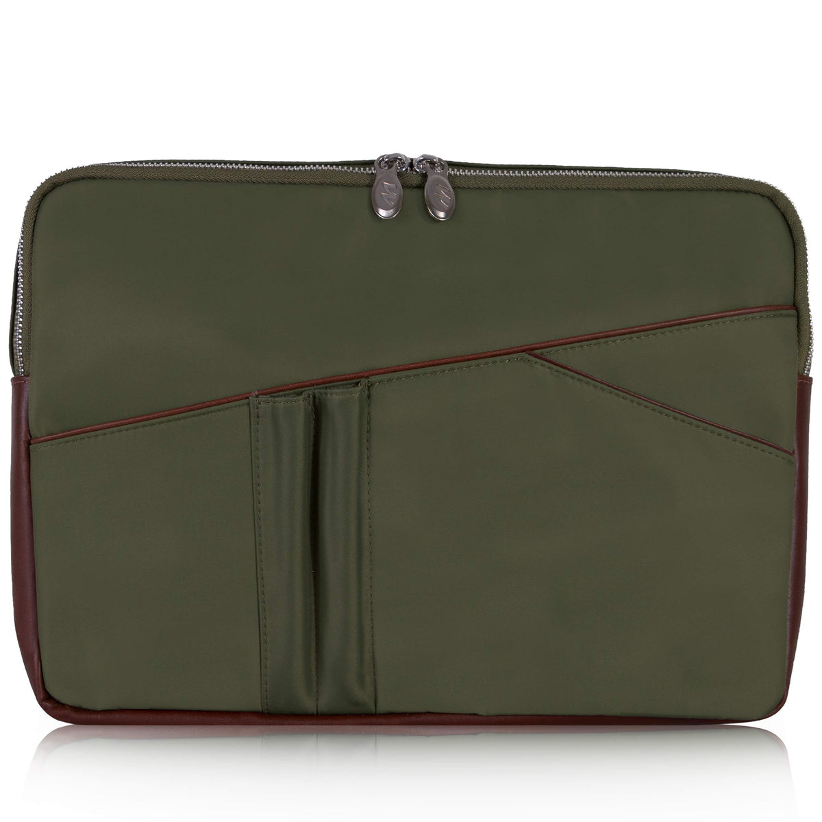 McKlein 18321 USA Auburn 15" Nylon Laptop Sleeve Green