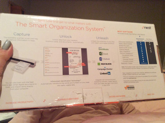 Open Box NeatReceipts 2005137 Premium Portable Sheet-fed Mobile Scanner